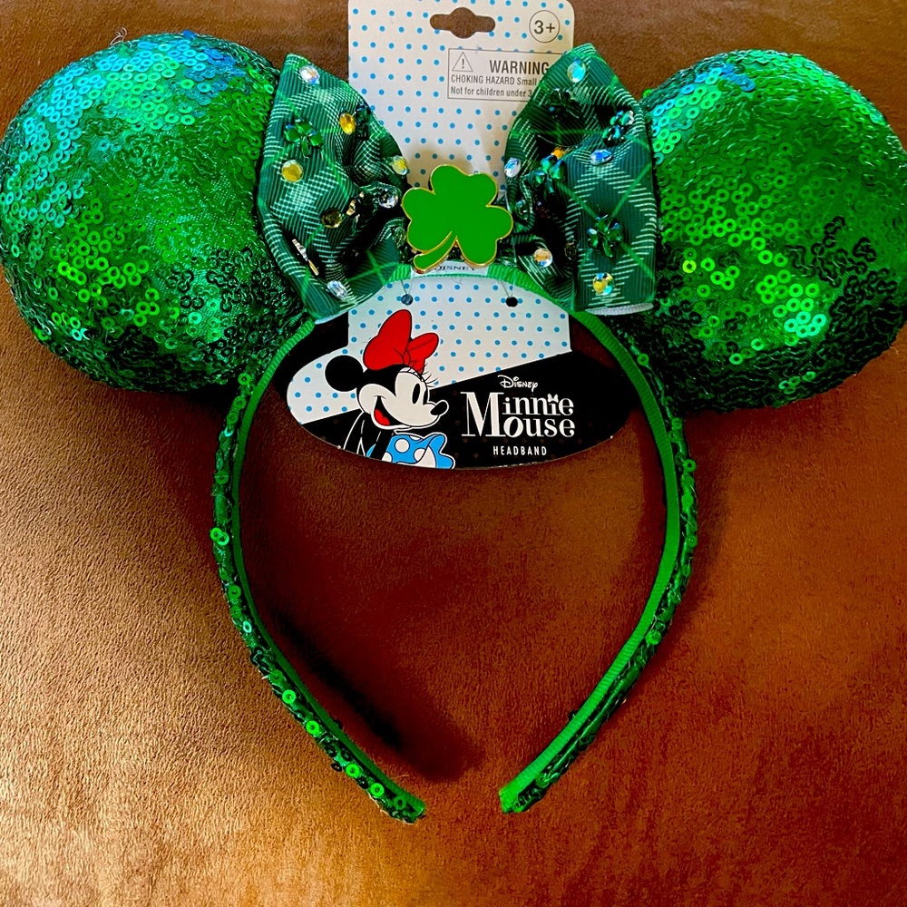 St. Patrick’s Day Minnie Mouse Headband Ears